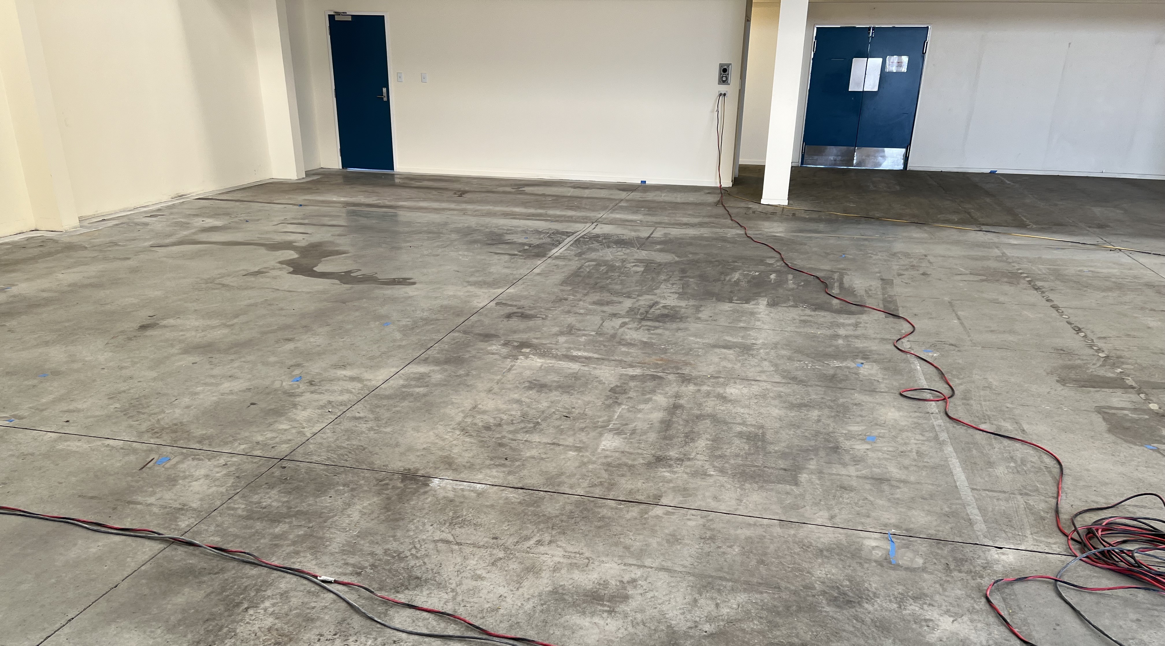 Before Medical Warehouse concrete polishing Hawke’s Bay